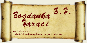 Bogdanka Harači vizit kartica